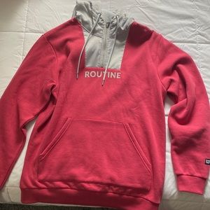 Routine Baseball Hooded Quarterzip